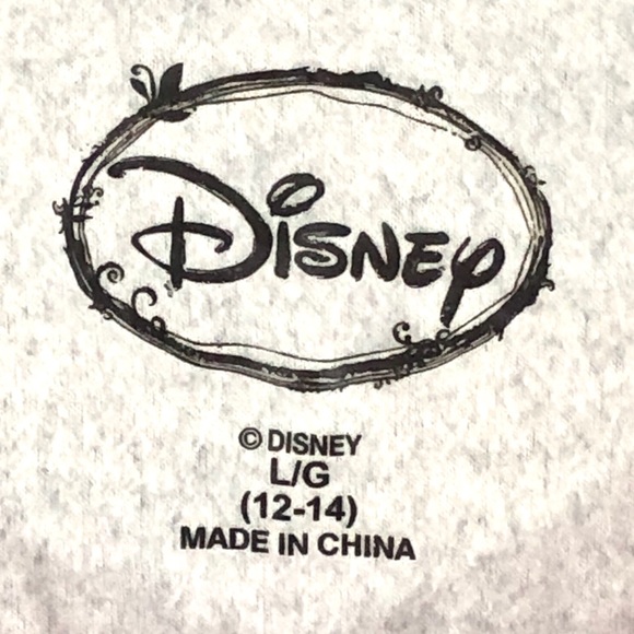 Disney Gray Tee Sleepwear Top Size L Girls (12-14) - Picture 4 of 5